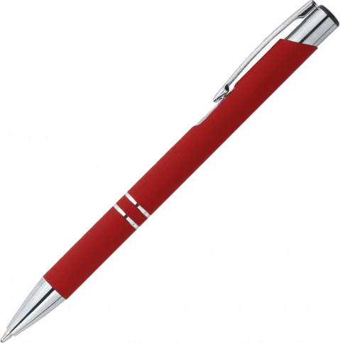 Ручка металлическая шариковая Vivapens KOSKO SOFT MIRROR, красная фото 2