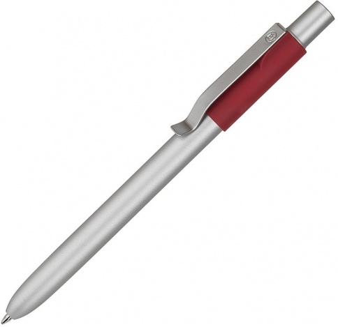 Ручка металлическая шариковая B1 Staple Matt, красная фото 1