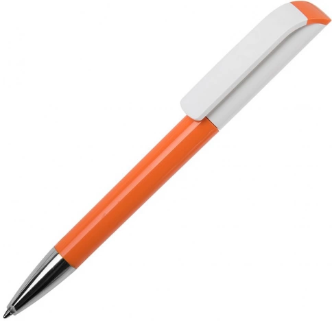 Шариковая ручка MAXEMA TAG, оранжевая с белым фото 1