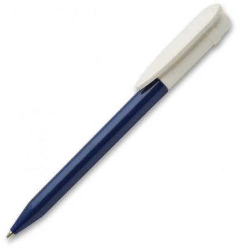 Ручка пластиковая шариковая Grant Arrow Bicolor, тёмно-синяя с белым фото 1