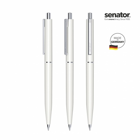 Шариковая ручка Senator Point Polished Antibac, белая фото 2