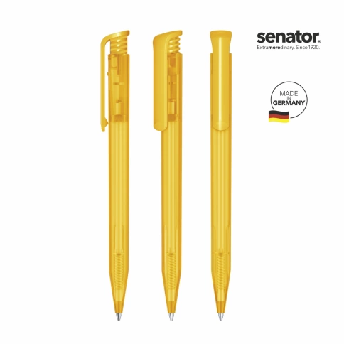 Шариковая ручка Senator Super-Hit Frosted, жёлтая фото 2