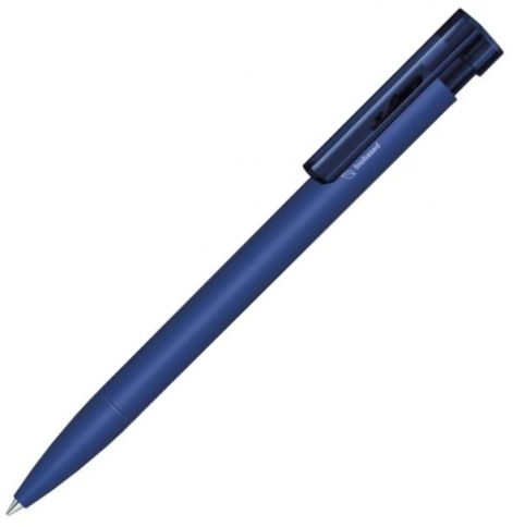 Шариковая ручка Senator Liberty Polished Bio Matt Clip Clear, тёмно-синяя фото 1