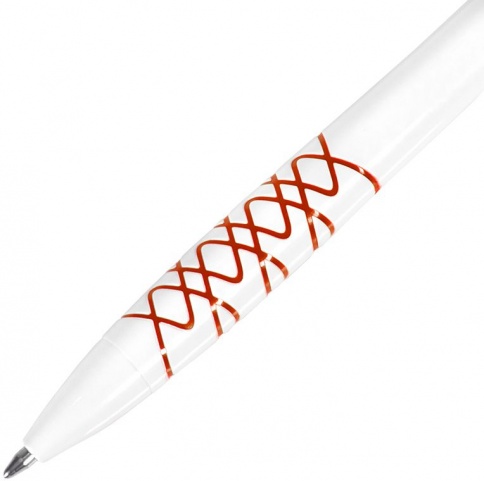 Шариковая ручка Neopen N11, белая с красным фото 2