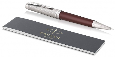 Ручка шариковая Parker Premier K567 (1972065) Crimson Red RT M черные чернила подар.кор. фото 2