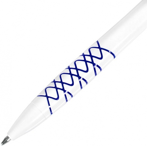 Шариковая ручка Neopen N11, белая с синим фото 2