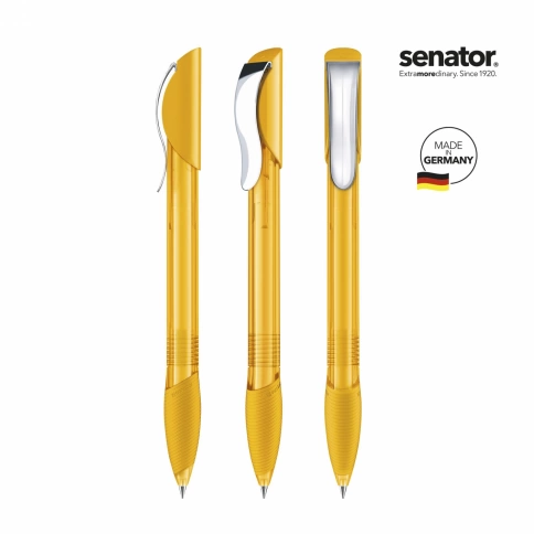 Шариковая ручка Senator Hattrix Metal Clear, жёлтая фото 2