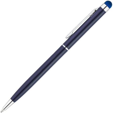 Ручка металлическая шариковая Vivapens KENO METALLIC, тёмно-синяя фото 2
