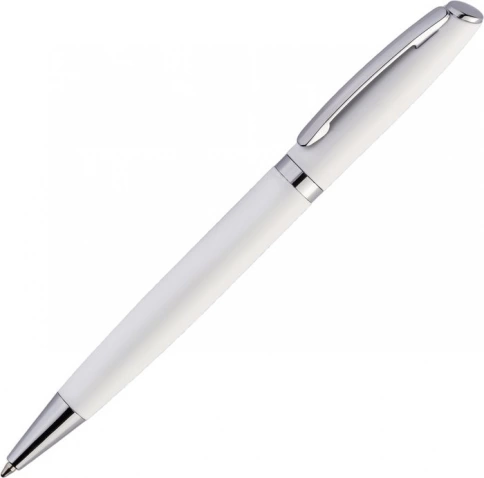 Ручка металлическая шариковая Vivapens VESTA, белая фото 1