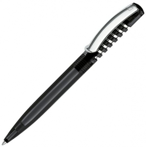 Шариковая ручка Senator New Spring Clear clip metal, чёрная фото 1