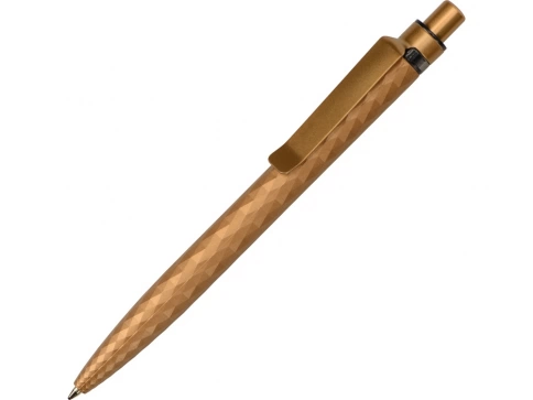 Ручка пластиковая с минералами шариковая Prodir QS01 PQSS Stone, брозовая фото 1
