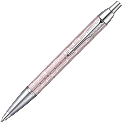 Ручка шариковая Parker, IM Premium Vacumatic K224 Pink Pearl (M) чернила: синий, розовая фото 1