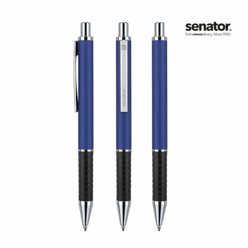 Шариковая ручка Senator Softstar Alu, синяя фото 2