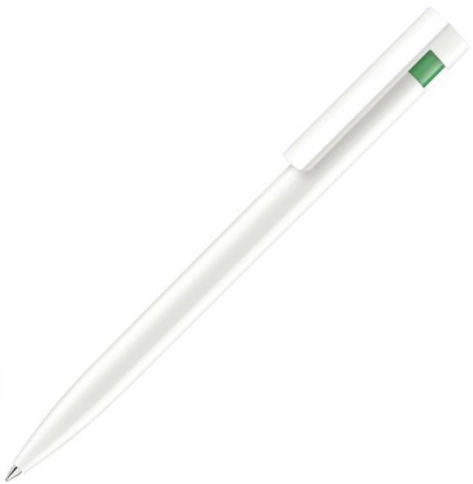 Шариковая ручка Senator Liberty Basic Polished, белая с зелёным фото 1