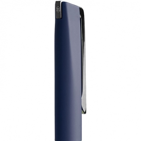Ручка металлическая шариковая B1 Francisca, тёмно-синяя с серебристым фото 2