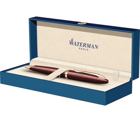 Ручка шариковая Waterman Carene 21104 (S0700940) Amber GT M синие чернила подар.кор. фото 4