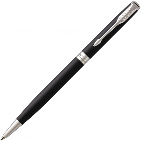 Ручка шариковая Parker Sonnet Core K429 Slim (1931525) Matte Black CT M черные чернила подар.кор. фото 1