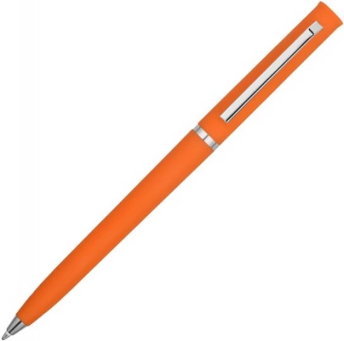 Ручка пластиковая шариковая Vivapens EUROPA SOFT, оранжевая фото 3
