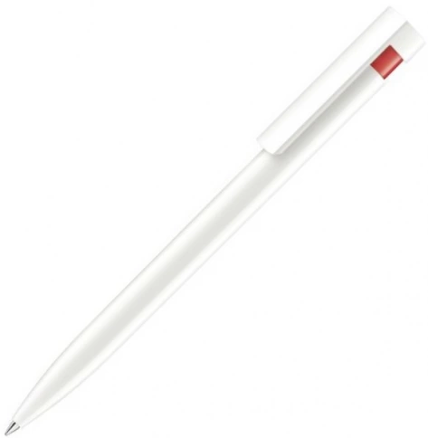 Шариковая ручка Senator Liberty Basic Polished, белая с красным фото 1
