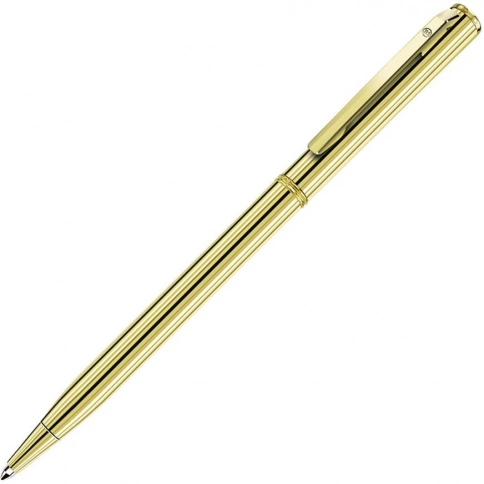 Ручка металлическая шариковая B1 Slim Gold, золотистая фото 1