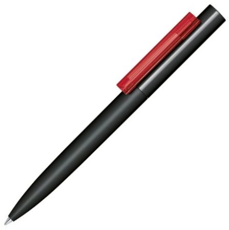 Шариковая ручка Senator Headliner Soft Touch, чёрная с красным фото 1