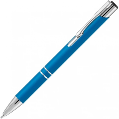 Ручка металлическая шариковая Vivapens KOSKO SOFT MIRROR, голубая фото 1