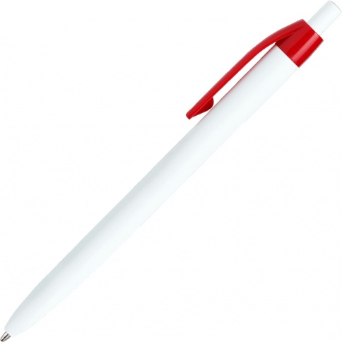 Шариковая ручка Vivapens Darom, белая с красным фото 3
