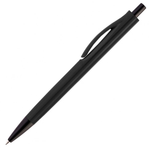 Ручка пластиковая шариковая Solke Focus, чёрная фото 2