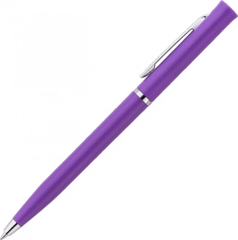 Ручка пластиковая шариковая Vivapens EUROPA, фиолетовая фото 3