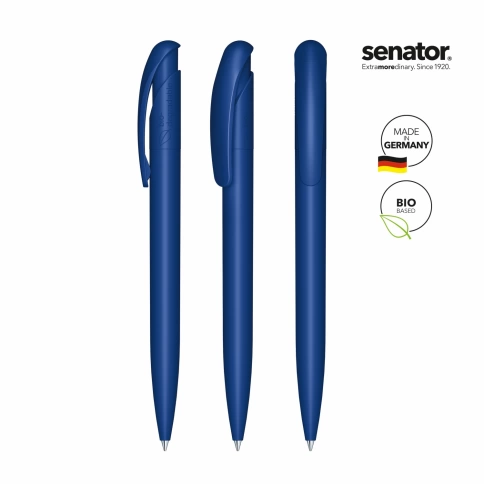 Шариковая ручка Senator Nature Plus Color, тёмно-синяя фото 2
