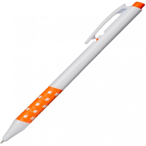 Ручка пластиковая шариковая Z-PEN, Lubimbi, белая с оранжевым фото 1