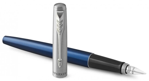 Ручка перьевая Parker Jotter Core F63 (2030950) Royal Blue CT M перо сталь нержавеющая подар.кор. фото 3