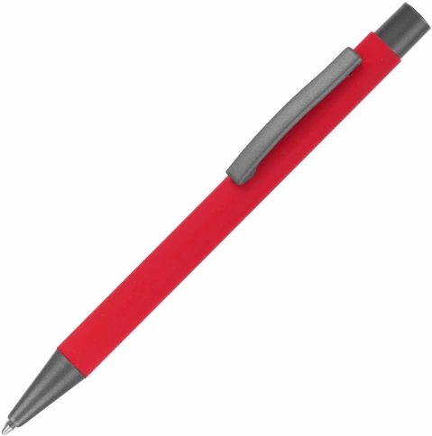 Ручка металлическая шариковая Vivapens MAX SOFT, красная фото 1