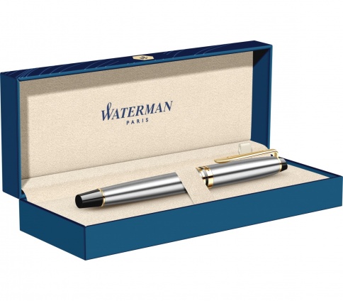 Ручка роллер Waterman Expert 3 (S0951980) Steel GT F черные чернила подар.кор. фото 8