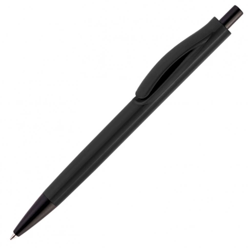 Ручка пластиковая шариковая Solke Focus, чёрная фото 1