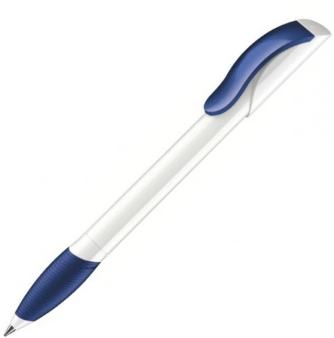 Шариковая ручка Senator Hattrix Soft Polished Basic Soft grip zone, синяя фото 1