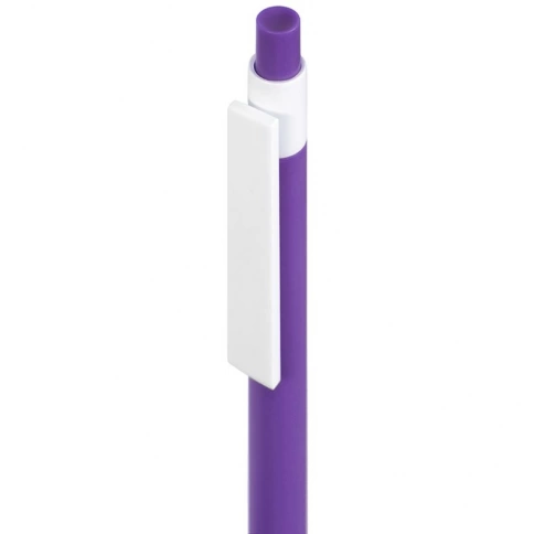 Шариковая ручка Neopen Retro, фиолетовая с белым фото 2