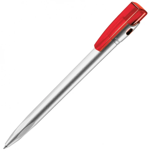 Шариковая ручка Lecce Pen KIKI SAT, серебристо-красная фото 1