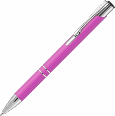 Ручка металлическая шариковая Vivapens KOSKO SOFT, розовая фото 1
