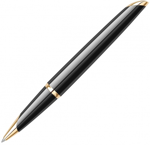 Ручка роллер Waterman Carene De Luxe (S0699980) Black Silver GT F черные чернила подар.кор. фото 7