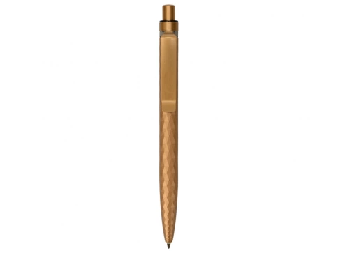 Ручка пластиковая с минералами шариковая Prodir QS01 PQSS Stone, брозовая фото 2