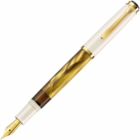 Ручка перьевая Pelikan Elegance Classic M200 (PL815147) Gold Marbled EF перо сталь нержавеющая подар.кор. фото 1