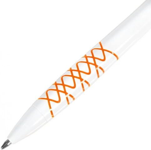 Шариковая ручка Neopen N11, белая с оранжевым фото 2