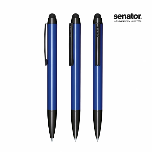 Шариковая ручка Senator Attract Stylus, синяя с чёрным фото 2