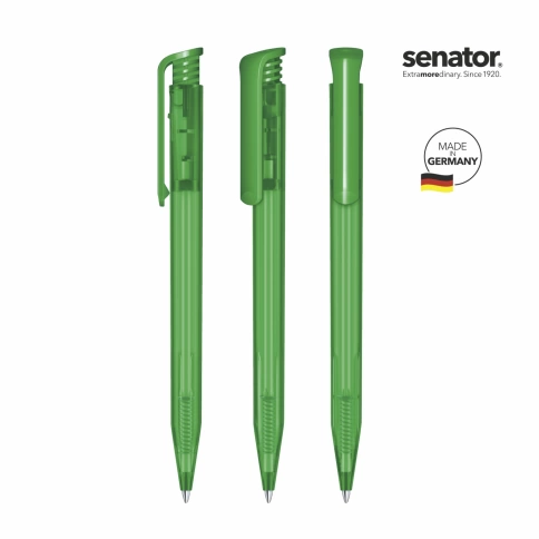 Шариковая ручка Senator Super-Hit Frosted, зелёная фото 2