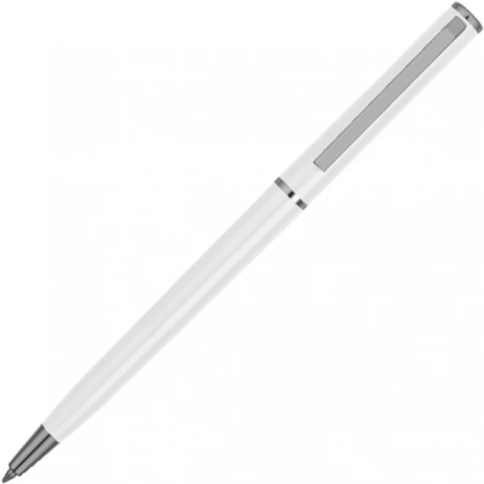 Ручка пластиковая шариковая Vivapens ORMI, белая фото 2