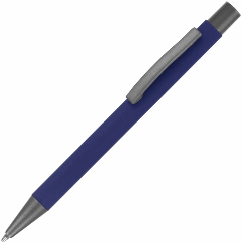 Ручка металлическая шариковая Vivapens MAX SOFT, т.синяя фото 1