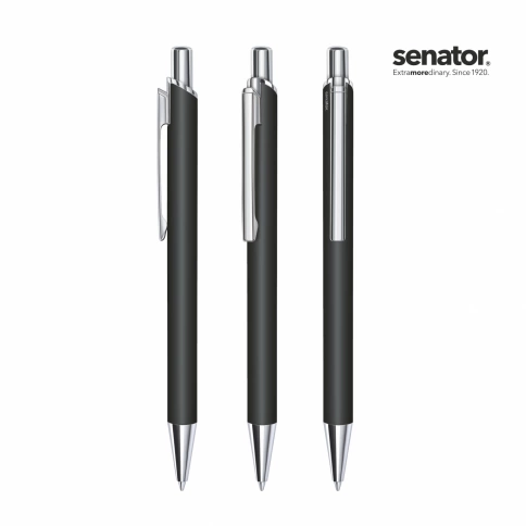 Шариковая ручка Senator Arvent Soft Touch, чёрная фото 2