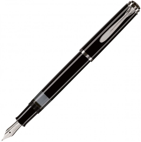 Ручка перьевая Pelikan Elegance Classic M205 (PL972075) Black CT F перо сталь нержавеющая подар.кор. фото 1
