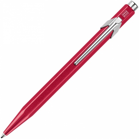 Ручка шариковая Carandache Office Popline Metal-X (849.780) Red Metallic M синие чернила подар.кор. фото 1